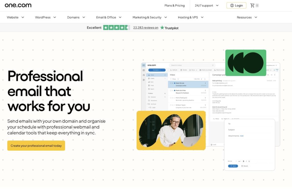 One.com email hosting